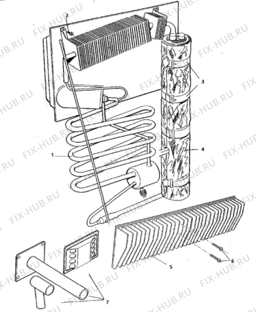 Взрыв-схема холодильника Electrolux RM2290 - Схема узла Cooling system 017